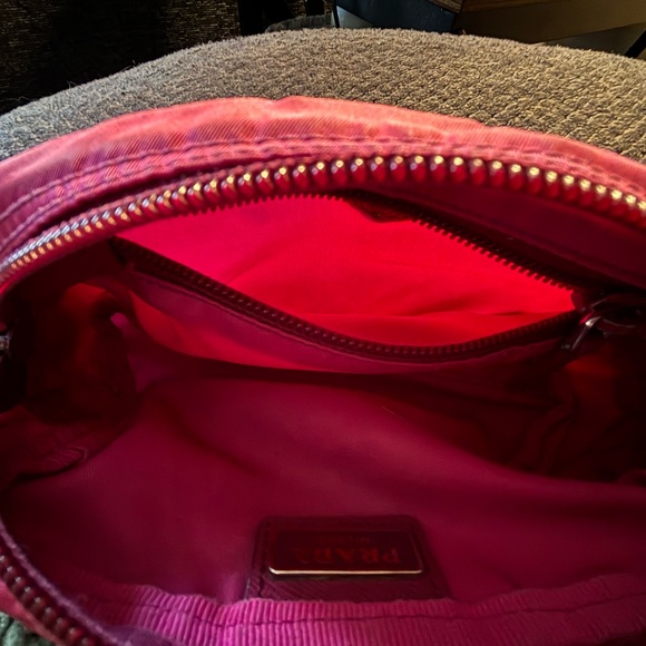 Authentic Prada Pink Nylon Vela Cosmetic Pouch / Toiletry Bag - Picture 7 of 7